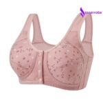 InnerRobe Women’s Cotton Front Button Bra – Plus Size, No Steel Ring, Anti-Sagging, Comfortable Vest Style Bra for Middle-Aged & Elderly Women - Image 12