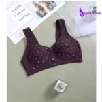 InnerRobe Women’s Cotton Front Button Bra – Plus Size, No Steel Ring, Anti-Sagging, Comfortable Vest Style Bra for Middle-Aged & Elderly Women - Image 11